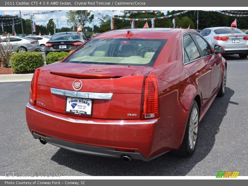 Crystal Red Tintcoat / Cashmere/Cocoa 2011 Cadillac CTS 4 3.6 AWD Sedan