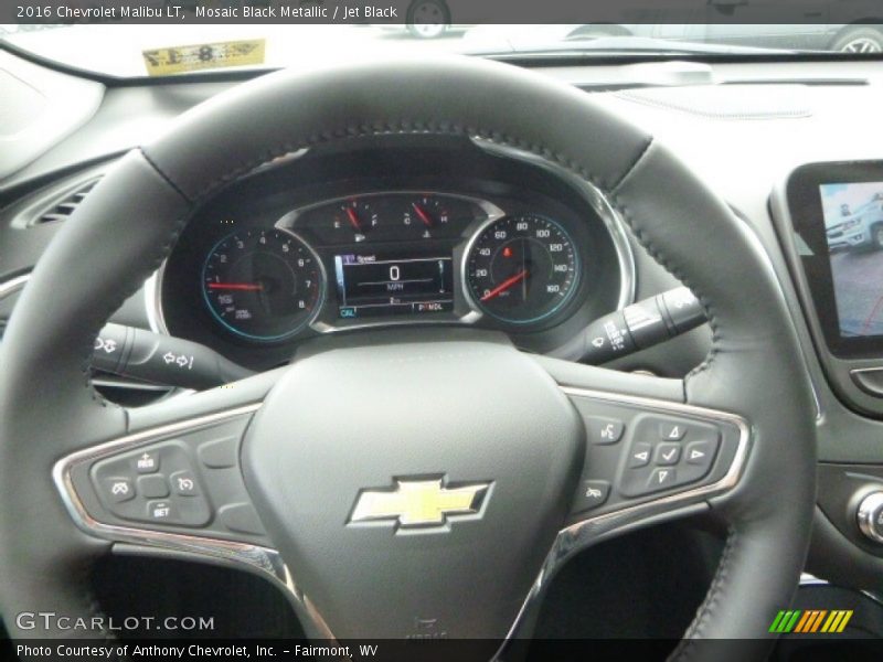 Mosaic Black Metallic / Jet Black 2016 Chevrolet Malibu LT