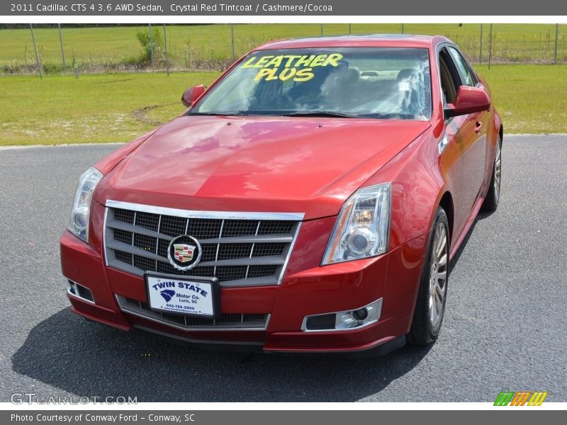 Crystal Red Tintcoat / Cashmere/Cocoa 2011 Cadillac CTS 4 3.6 AWD Sedan