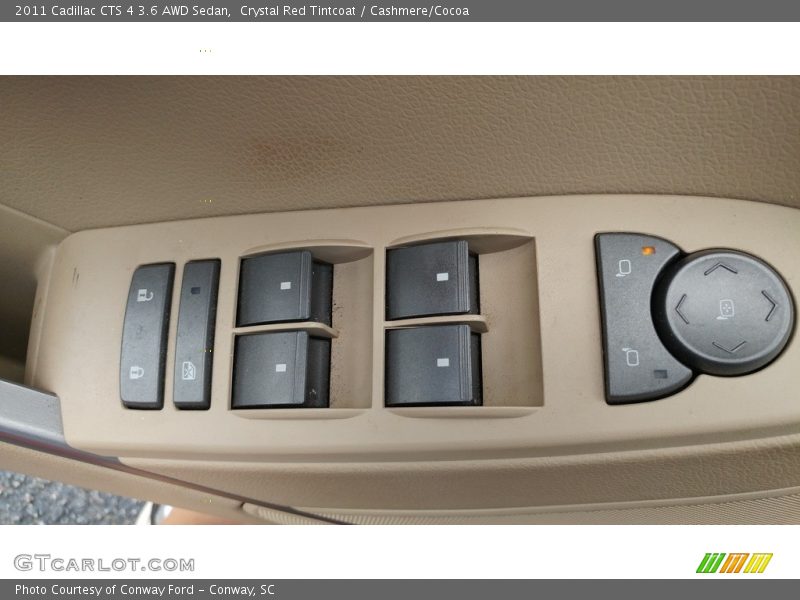 Crystal Red Tintcoat / Cashmere/Cocoa 2011 Cadillac CTS 4 3.6 AWD Sedan
