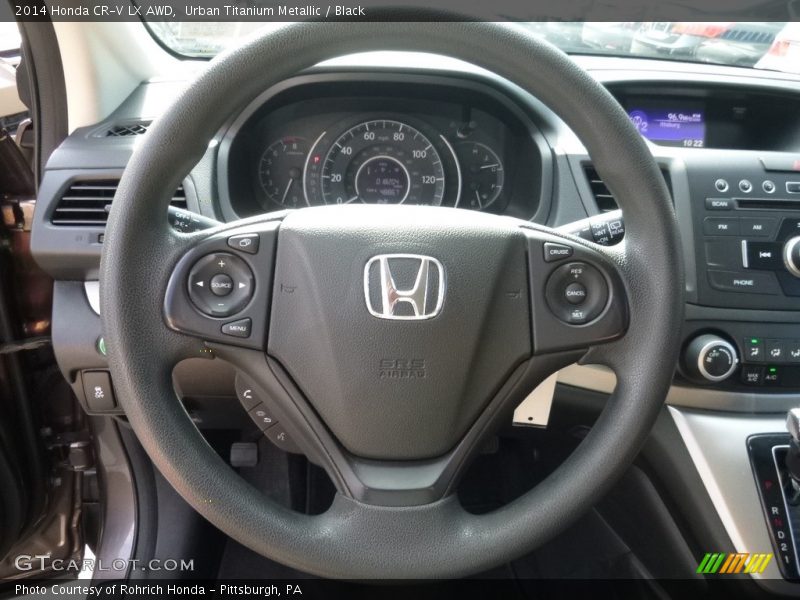 Urban Titanium Metallic / Black 2014 Honda CR-V LX AWD