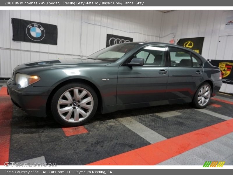 Sterling Grey Metallic / Basalt Grey/Flannel Grey 2004 BMW 7 Series 745Li Sedan