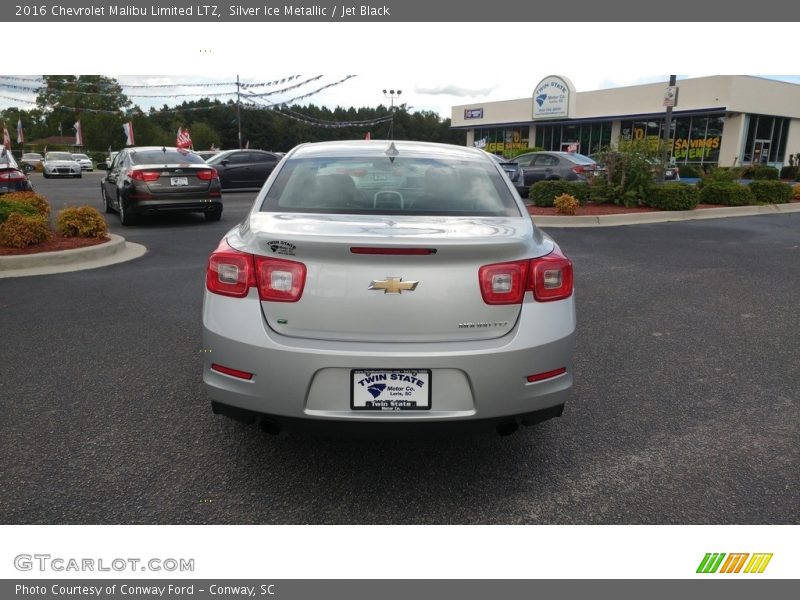 Silver Ice Metallic / Jet Black 2016 Chevrolet Malibu Limited LTZ