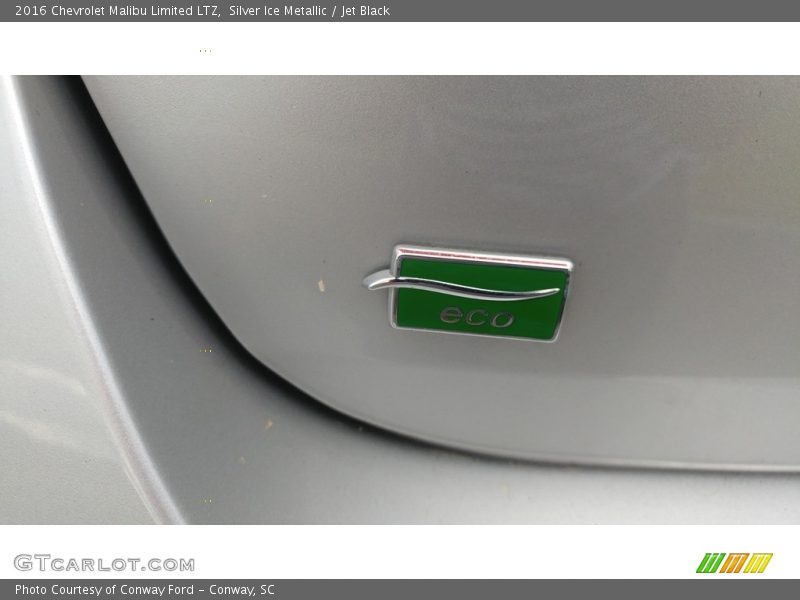 Silver Ice Metallic / Jet Black 2016 Chevrolet Malibu Limited LTZ