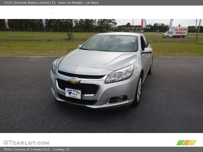 Silver Ice Metallic / Jet Black 2016 Chevrolet Malibu Limited LTZ