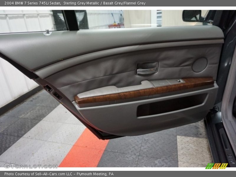 Sterling Grey Metallic / Basalt Grey/Flannel Grey 2004 BMW 7 Series 745Li Sedan
