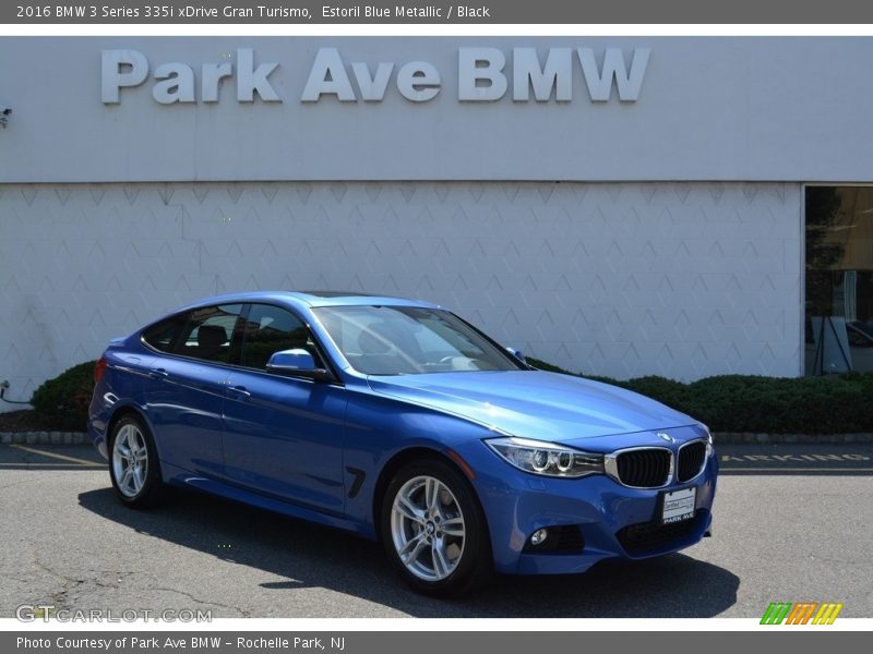 Estoril Blue Metallic / Black 2016 BMW 3 Series 335i xDrive Gran Turismo