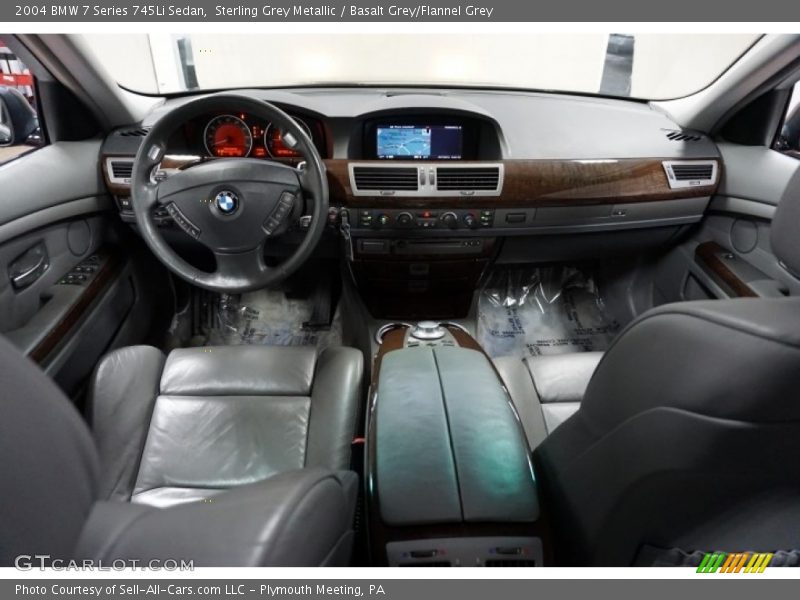 Sterling Grey Metallic / Basalt Grey/Flannel Grey 2004 BMW 7 Series 745Li Sedan