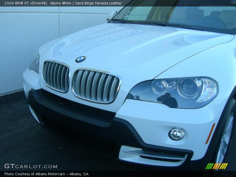 Alpine White / Sand Beige Nevada Leather 2009 BMW X5 xDrive48i