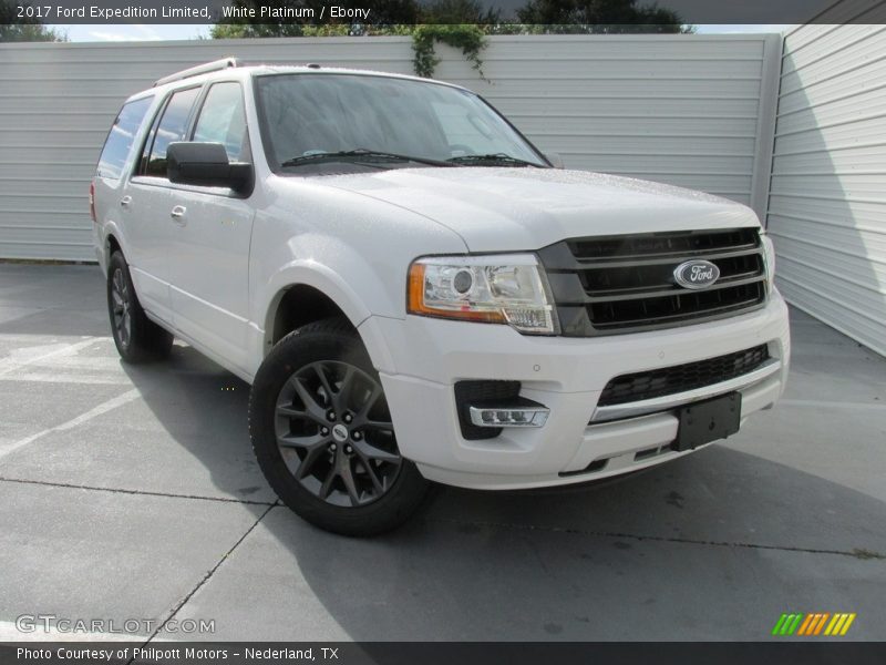 White Platinum / Ebony 2017 Ford Expedition Limited