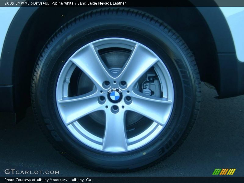 Alpine White / Sand Beige Nevada Leather 2009 BMW X5 xDrive48i