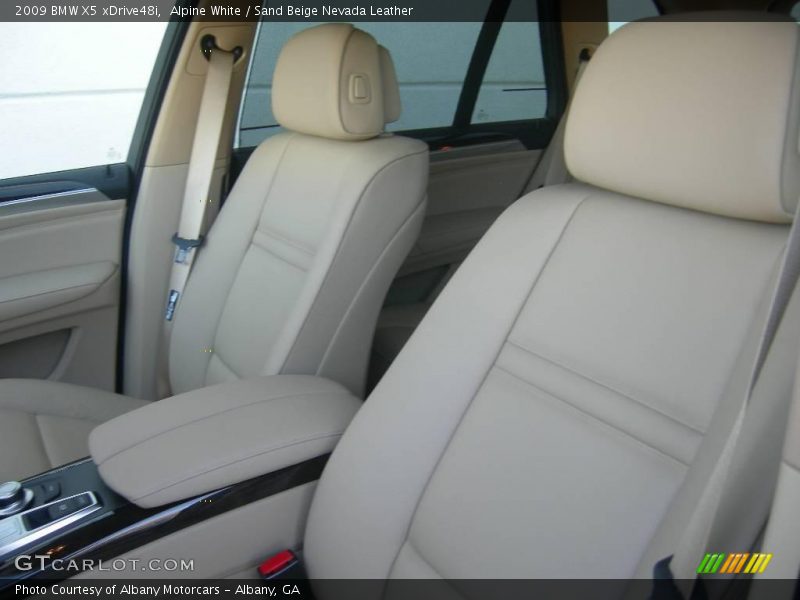 Alpine White / Sand Beige Nevada Leather 2009 BMW X5 xDrive48i