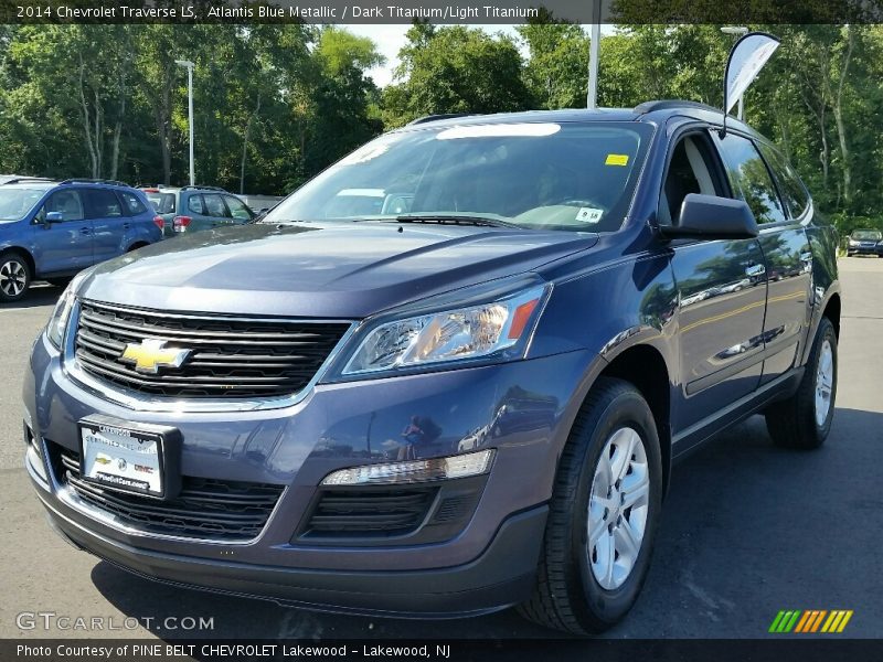 Atlantis Blue Metallic / Dark Titanium/Light Titanium 2014 Chevrolet Traverse LS