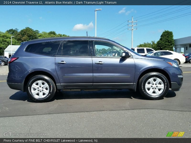 Atlantis Blue Metallic / Dark Titanium/Light Titanium 2014 Chevrolet Traverse LS