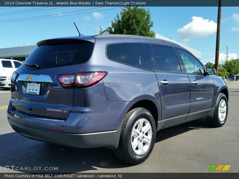 Atlantis Blue Metallic / Dark Titanium/Light Titanium 2014 Chevrolet Traverse LS