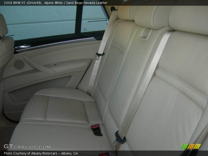 Alpine White / Sand Beige Nevada Leather 2009 BMW X5 xDrive48i