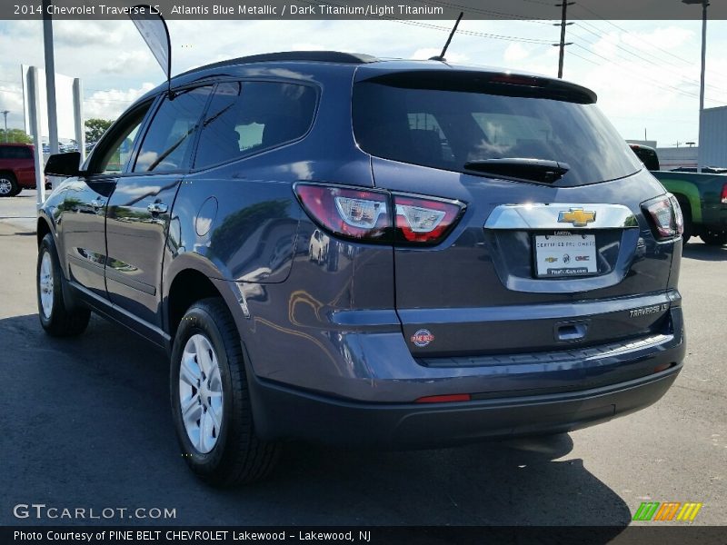 Atlantis Blue Metallic / Dark Titanium/Light Titanium 2014 Chevrolet Traverse LS