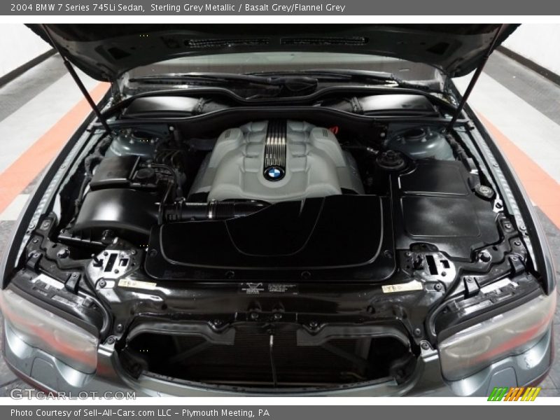 Sterling Grey Metallic / Basalt Grey/Flannel Grey 2004 BMW 7 Series 745Li Sedan