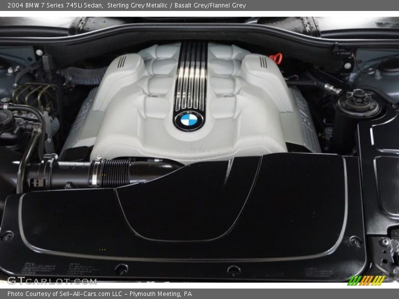 Sterling Grey Metallic / Basalt Grey/Flannel Grey 2004 BMW 7 Series 745Li Sedan