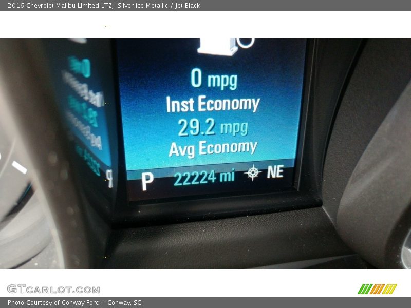 Silver Ice Metallic / Jet Black 2016 Chevrolet Malibu Limited LTZ