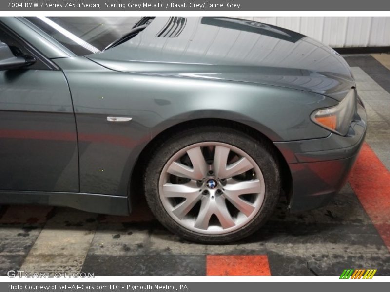 Sterling Grey Metallic / Basalt Grey/Flannel Grey 2004 BMW 7 Series 745Li Sedan