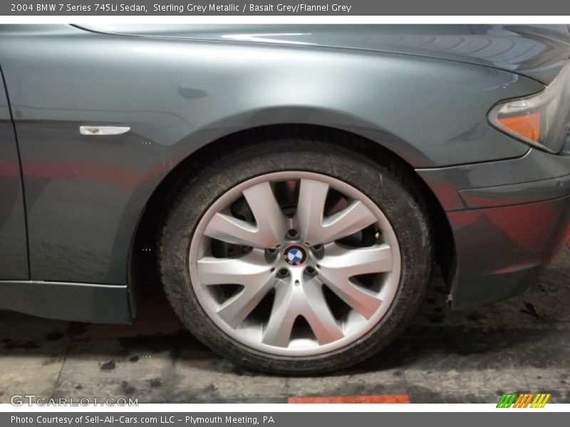 Sterling Grey Metallic / Basalt Grey/Flannel Grey 2004 BMW 7 Series 745Li Sedan