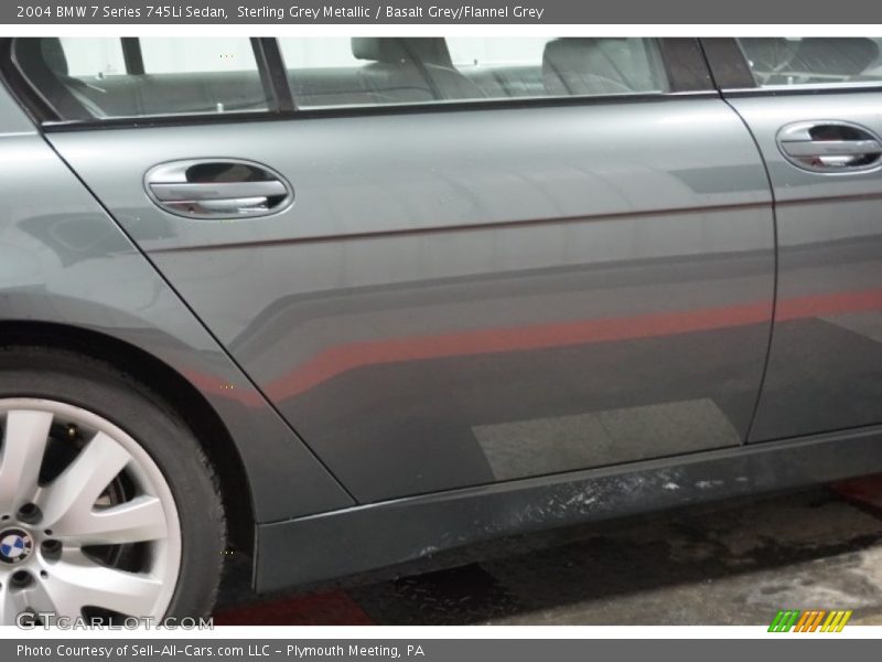 Sterling Grey Metallic / Basalt Grey/Flannel Grey 2004 BMW 7 Series 745Li Sedan