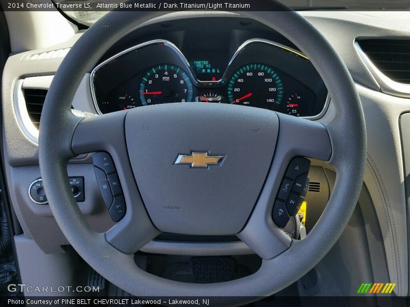 Atlantis Blue Metallic / Dark Titanium/Light Titanium 2014 Chevrolet Traverse LS