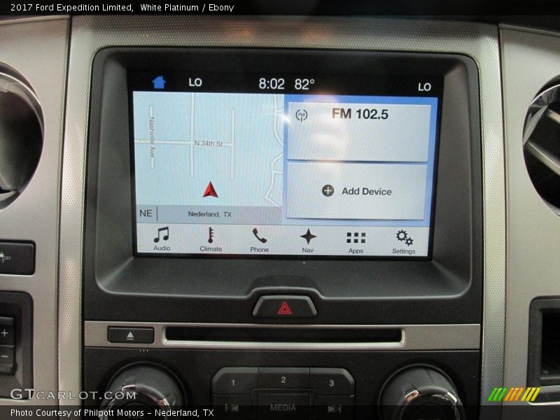 Navigation of 2017 Expedition Limited