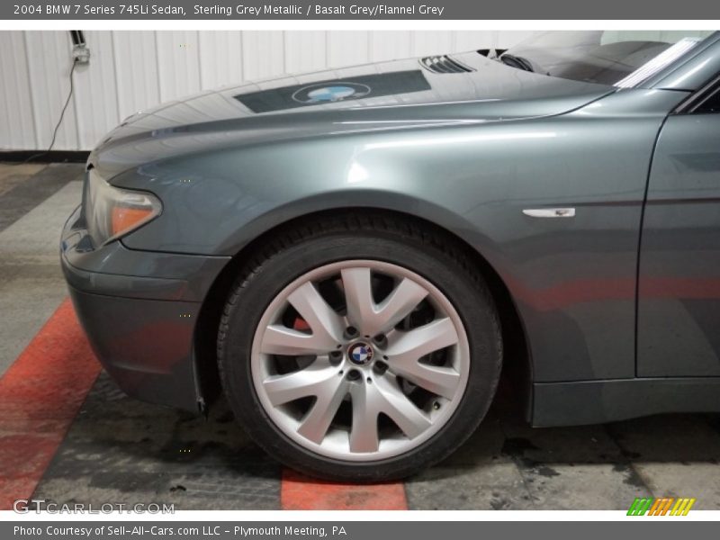 Sterling Grey Metallic / Basalt Grey/Flannel Grey 2004 BMW 7 Series 745Li Sedan