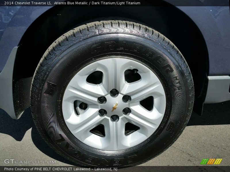 Atlantis Blue Metallic / Dark Titanium/Light Titanium 2014 Chevrolet Traverse LS