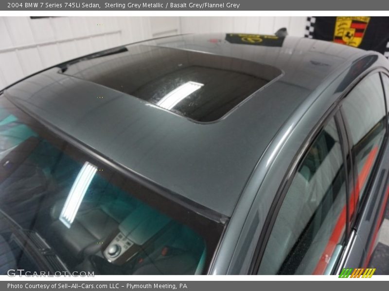 Sterling Grey Metallic / Basalt Grey/Flannel Grey 2004 BMW 7 Series 745Li Sedan