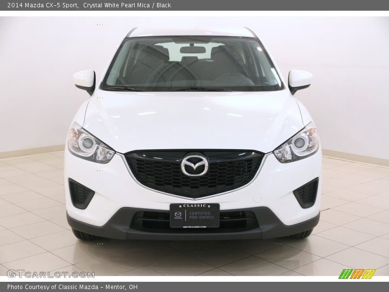 Crystal White Pearl Mica / Black 2014 Mazda CX-5 Sport