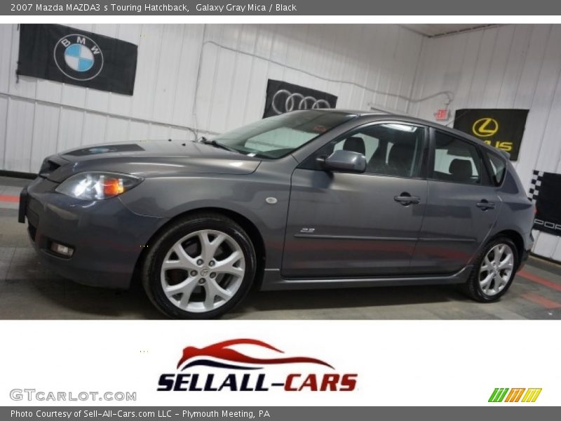 Galaxy Gray Mica / Black 2007 Mazda MAZDA3 s Touring Hatchback