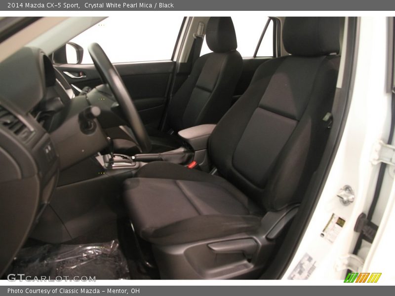 Crystal White Pearl Mica / Black 2014 Mazda CX-5 Sport