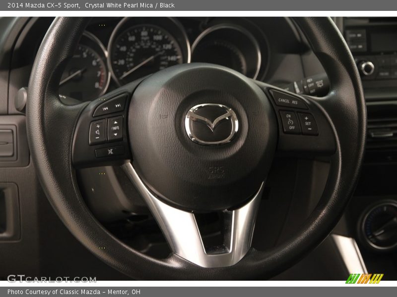 Crystal White Pearl Mica / Black 2014 Mazda CX-5 Sport