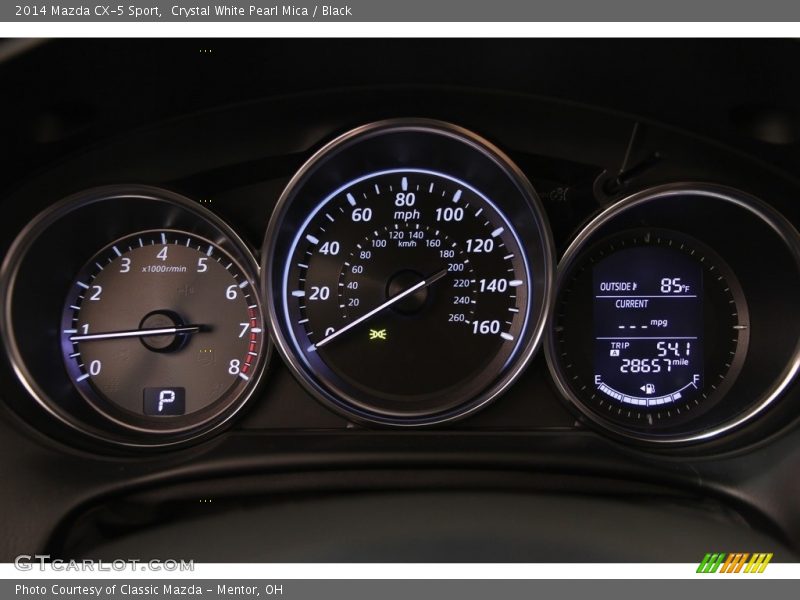 Crystal White Pearl Mica / Black 2014 Mazda CX-5 Sport