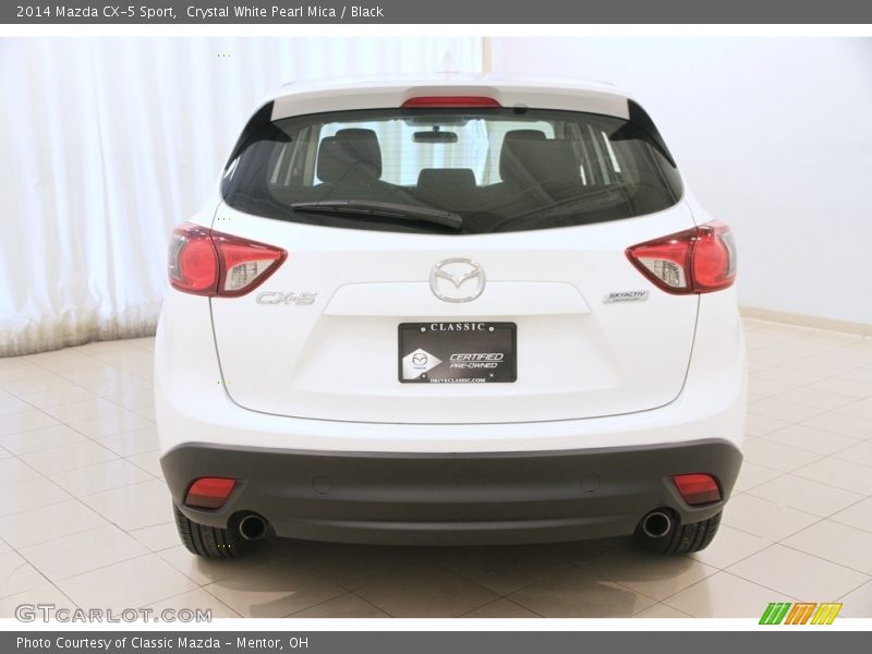Crystal White Pearl Mica / Black 2014 Mazda CX-5 Sport