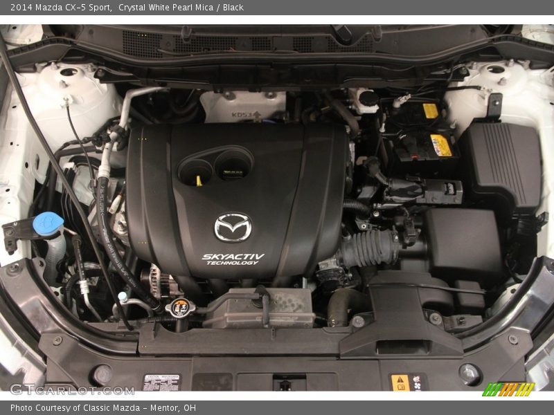 Crystal White Pearl Mica / Black 2014 Mazda CX-5 Sport