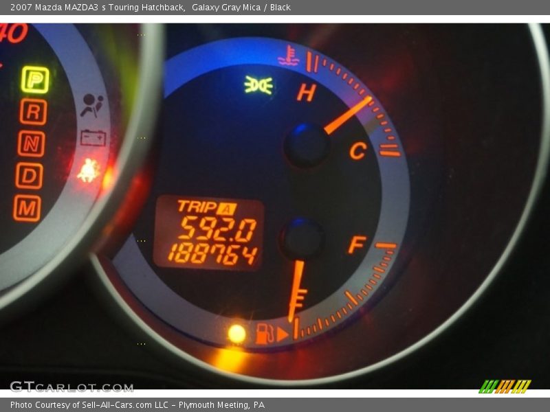 Galaxy Gray Mica / Black 2007 Mazda MAZDA3 s Touring Hatchback