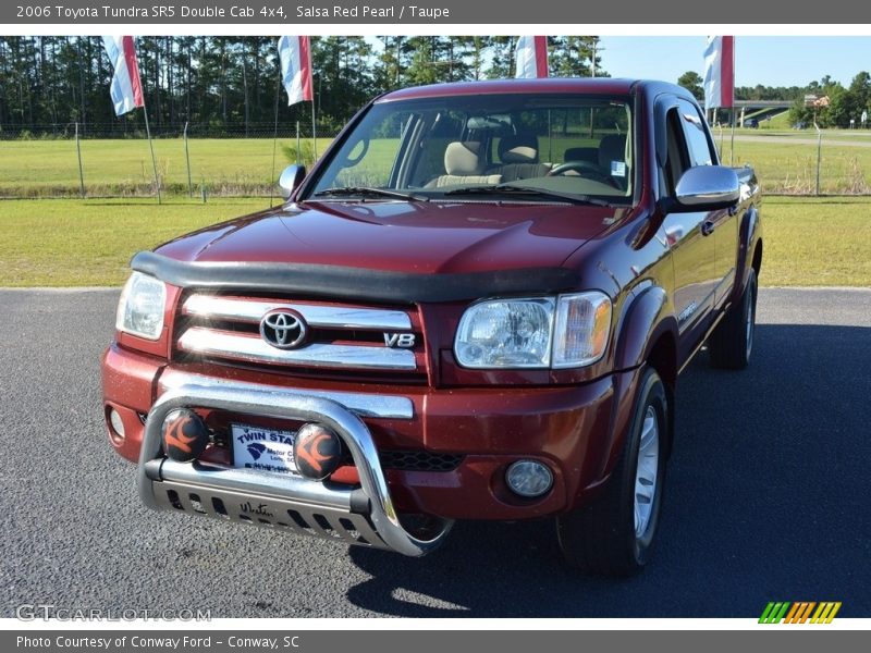 Salsa Red Pearl / Taupe 2006 Toyota Tundra SR5 Double Cab 4x4