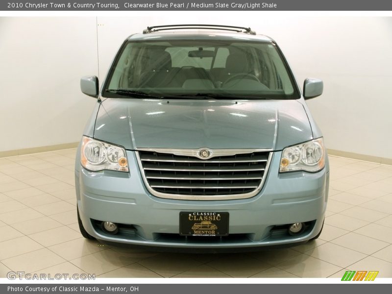 Clearwater Blue Pearl / Medium Slate Gray/Light Shale 2010 Chrysler Town & Country Touring