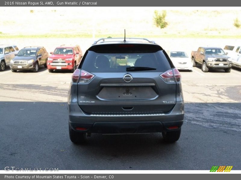 Gun Metallic / Charcoal 2016 Nissan Rogue SL AWD