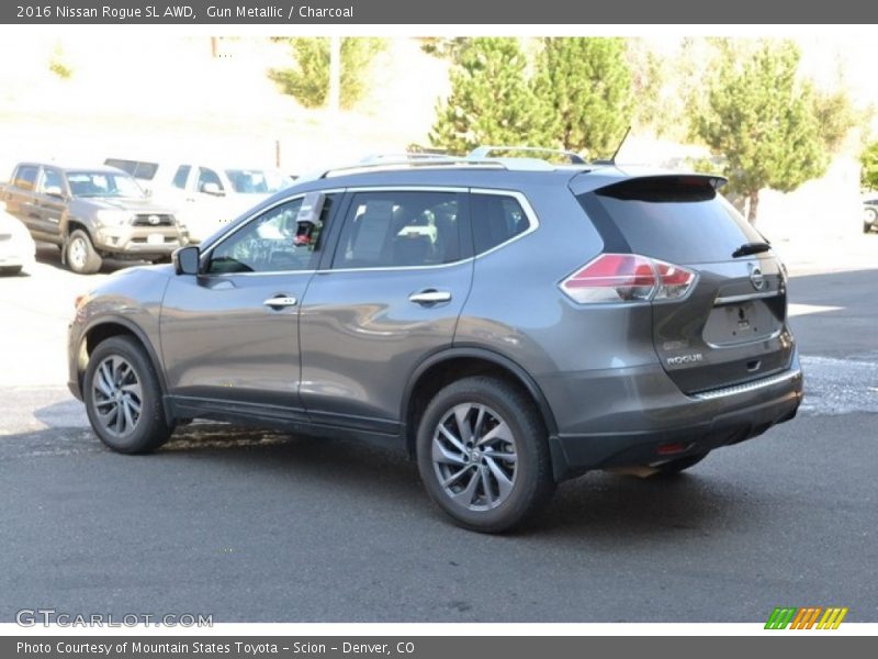 Gun Metallic / Charcoal 2016 Nissan Rogue SL AWD