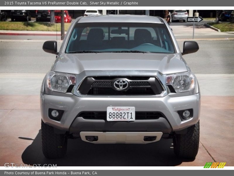 Silver Sky Metallic / Graphite 2015 Toyota Tacoma V6 PreRunner Double Cab