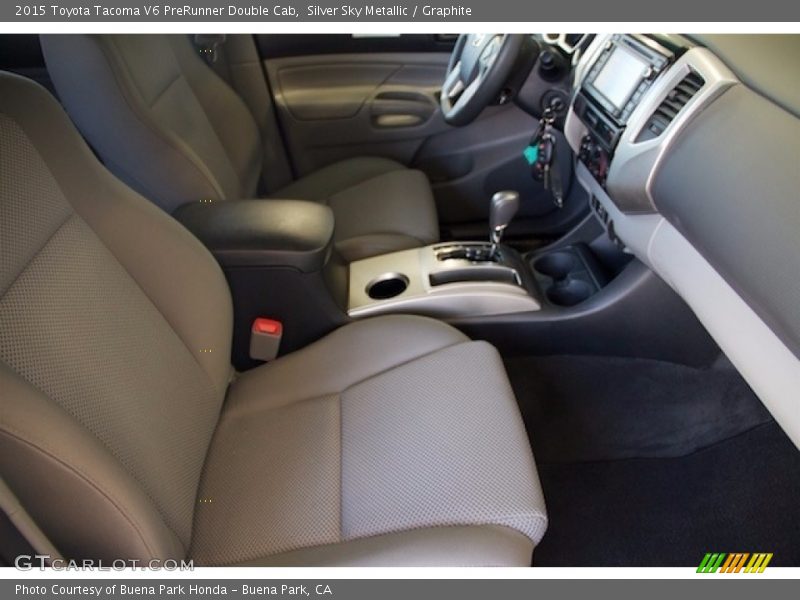 Silver Sky Metallic / Graphite 2015 Toyota Tacoma V6 PreRunner Double Cab