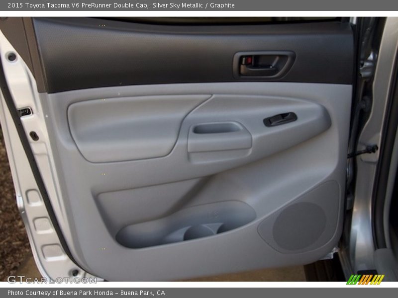 Silver Sky Metallic / Graphite 2015 Toyota Tacoma V6 PreRunner Double Cab