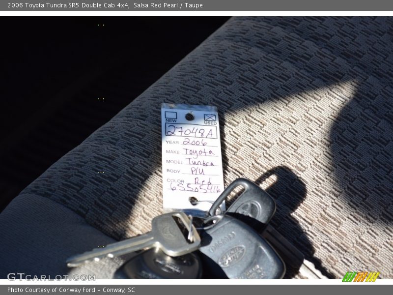 Salsa Red Pearl / Taupe 2006 Toyota Tundra SR5 Double Cab 4x4