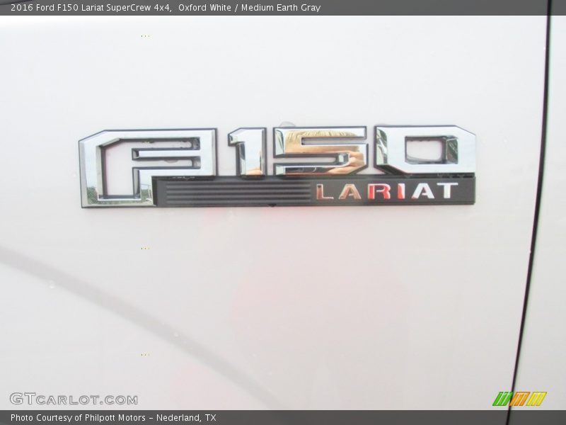 Oxford White / Medium Earth Gray 2016 Ford F150 Lariat SuperCrew 4x4