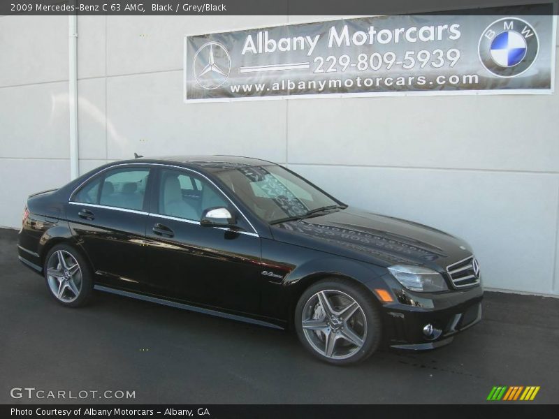 Black / Grey/Black 2009 Mercedes-Benz C 63 AMG